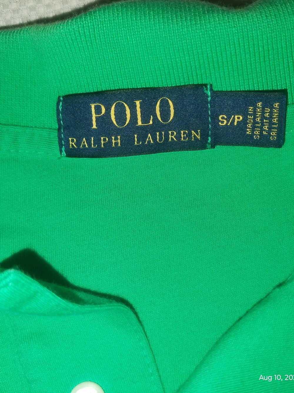 Polo Ralph Lauren Men’s Small Green Polo Shirt